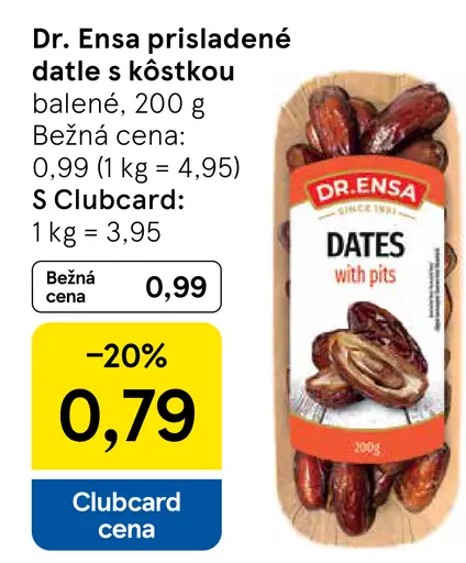 Dr. Ensa datle s kôstkou, prisladené