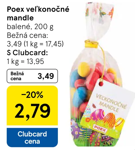 Poex veľkonočné mandle