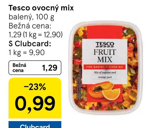 Tesco ovocný mix