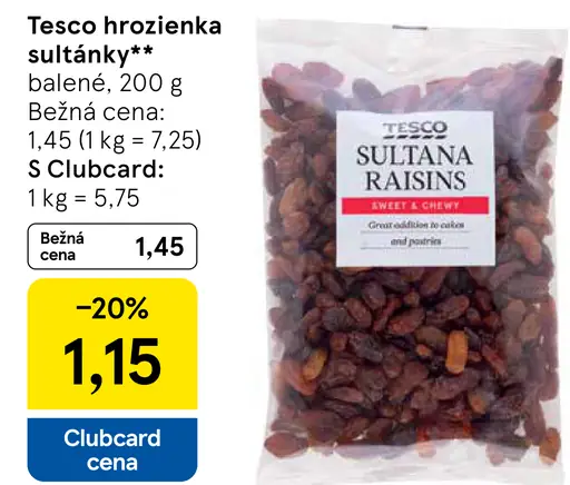 Tesco hrozienka sultánky