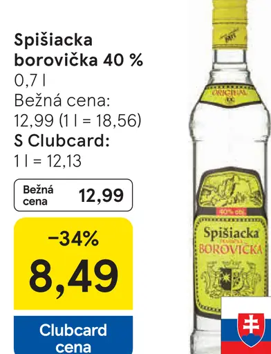 Spišská borovička 40 %