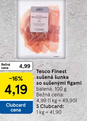 Tesco Finest sušená šunka so sušenými figami