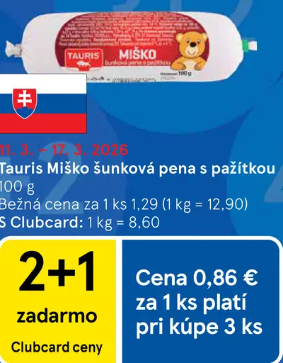 Tauris Miško šunková pena s pažítkou