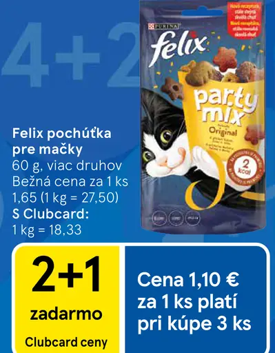 Felix Pochúťka pre mačky Party mix
