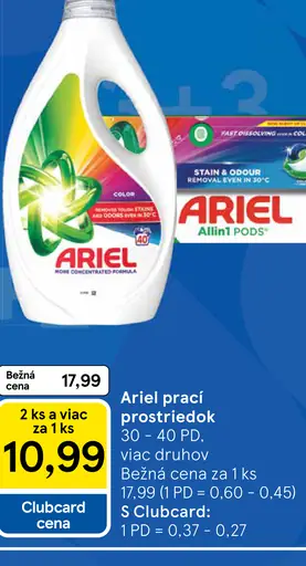 Ariel prací prostriedok All in1 Pods