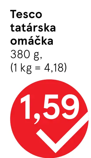 Tesco tatárska omáčka