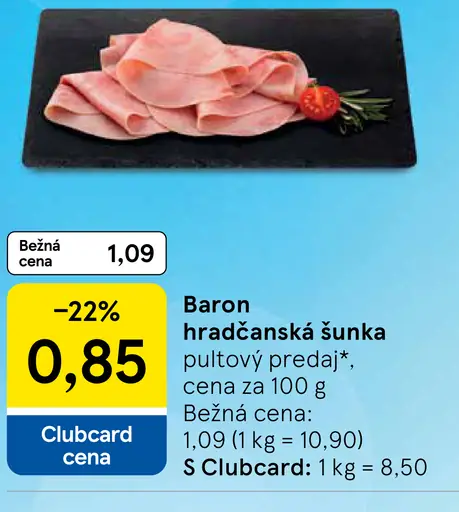 Baron hradčanská šunka