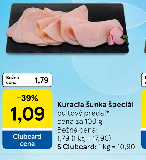 Kuracia šunka špeciál pultový predaj