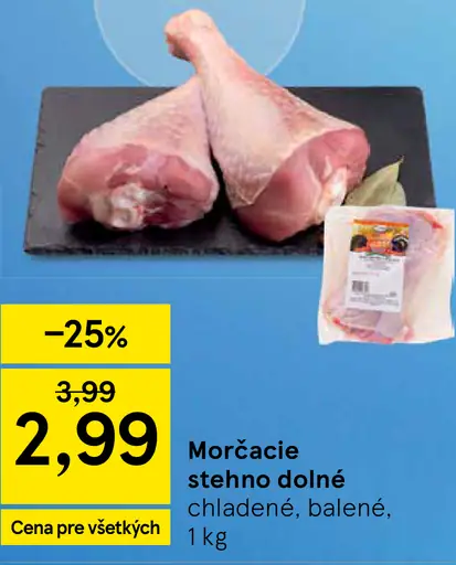 Moriace stehno dolné chladené, balené