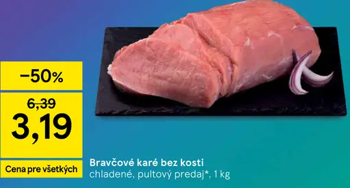 Bravčové karé bez kosti chladené