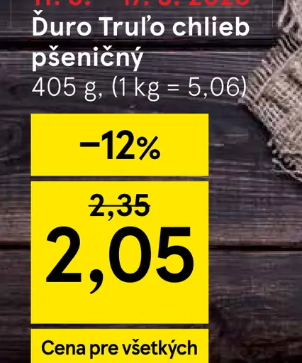 Ďuro Trulo chlieb pšeničný