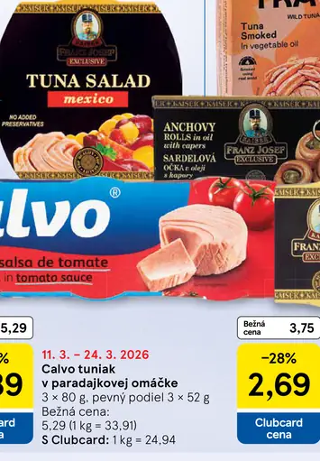 Calvo tuniak v paradajkovej omáčke