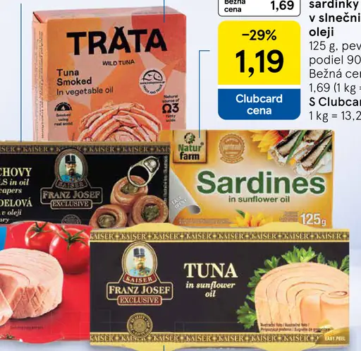 Naturfarm sardinky v slnečnicovom oleji