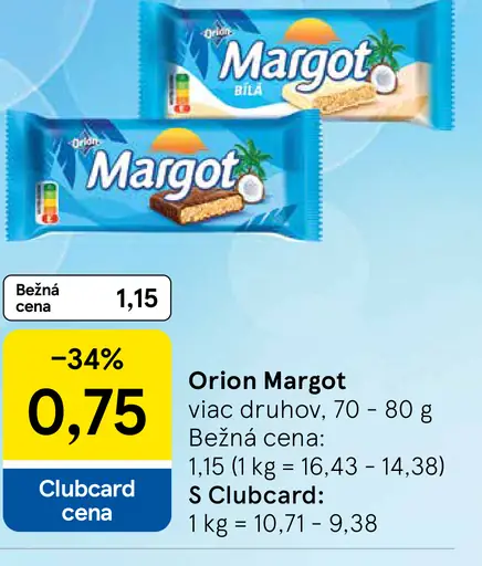 Orion Margot tyčinka kokosová v kakau