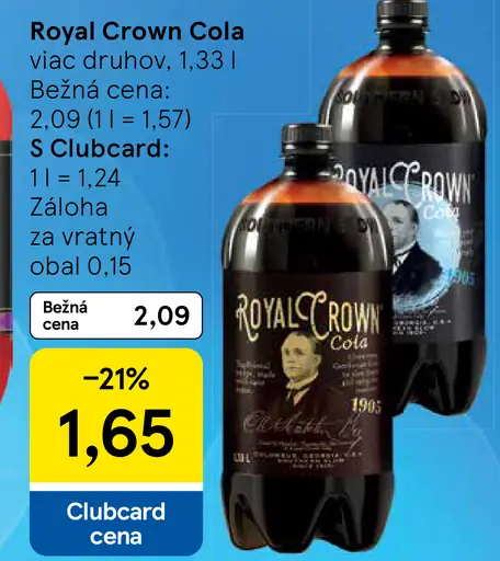 Royal Crown Cola sýtený nápoj