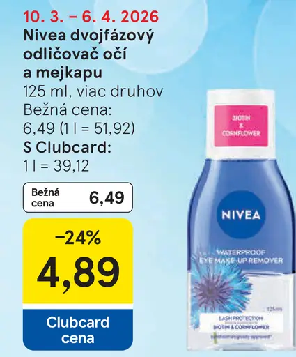 Nivea Dvojfázový odličovač očí a mejkapu