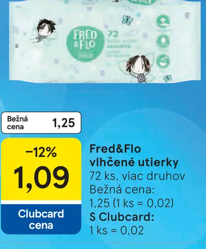 Fred&Flo vlhčené utierky