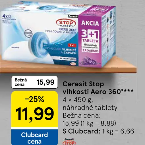 Ceresit Stop vlhkosti Aero 360 náhradné tablety