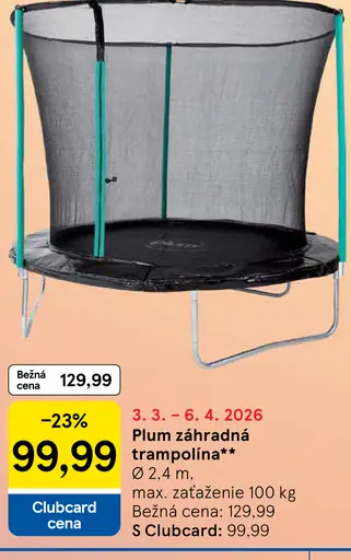 Plum záhradná trampolína