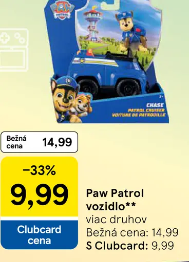 Paw Patrol vozidlo