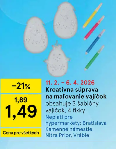 Súprava na maľovanie vajíčok