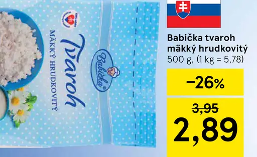 Babička Tvaroh mäkký hrudkovitý