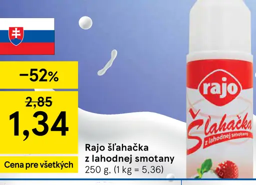 Rajo Šľahačka z lahodnej smotany