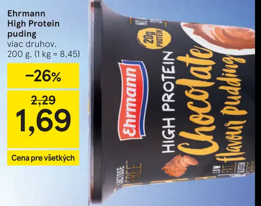 Ehrmann High Protein puding deľaktózaný