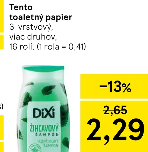 Dixi šampón na vlasy