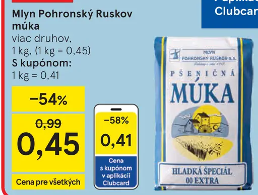 Mlyn Pohronský Ruskov Špaldová múka celozrnná