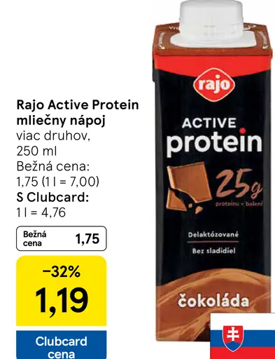 Rajo Protein mliečny nápoj čokoláda