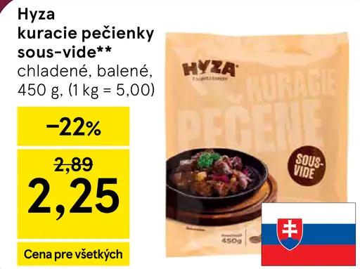Hyza kuracie pečenky sous-vide