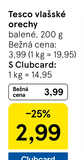 Tesco vlašské orechy strúhané balené