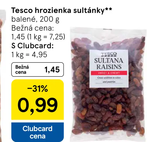 Tesco hrozienka sultánky