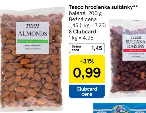 Tesco mandle jadrá natural
