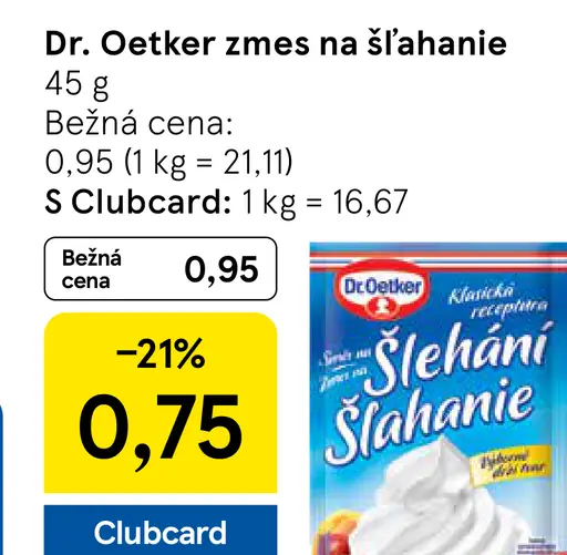 Dr. Oetker Zmes na šľahanie