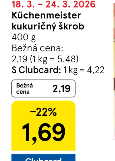 Küchenmeister kukuričný škrob