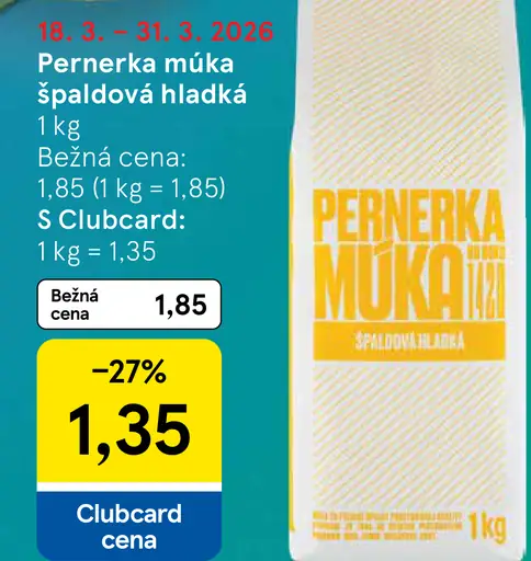 Pernérka špaldová múka