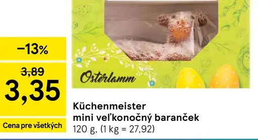 Küchenmeister mini veľkonočný baranček