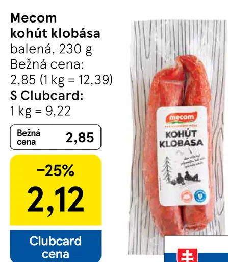 Mecom kohút klobása balená