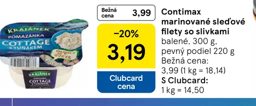 Contimax marinované sleďové filety so slivkami