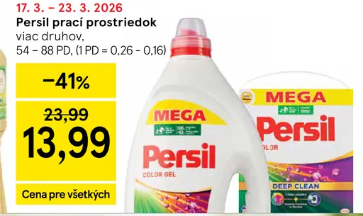 Persil prací prostriedok viac druhov