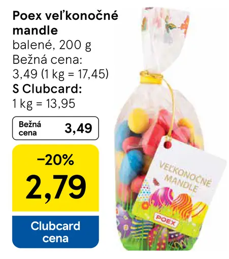 Poex veľkonočné mandle