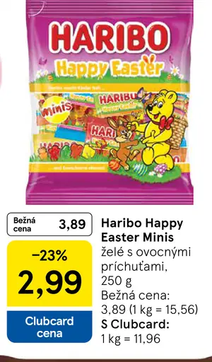 Haribo Happy Easter Minis želé s ovocnými príchuťami