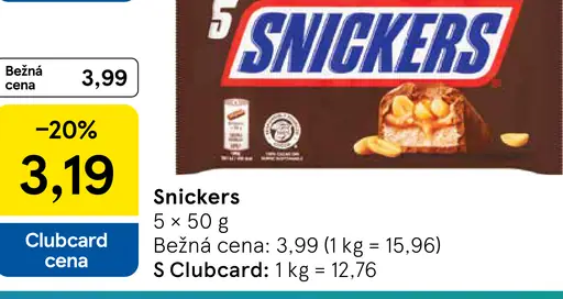 Snickers tyčinka