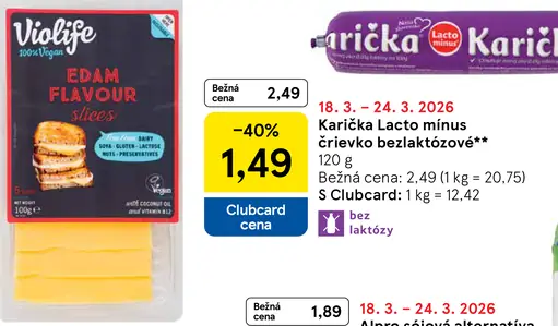 Violife plátky s príchuťou Edamu