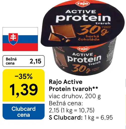 Rajo Active Protein tvaroh viac druhov