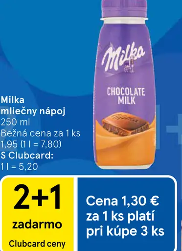 Milka mliečny nápoj chocolate milk