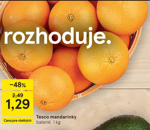 Tesco mandarínky