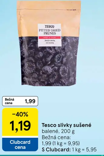 Tesco slivky sušené